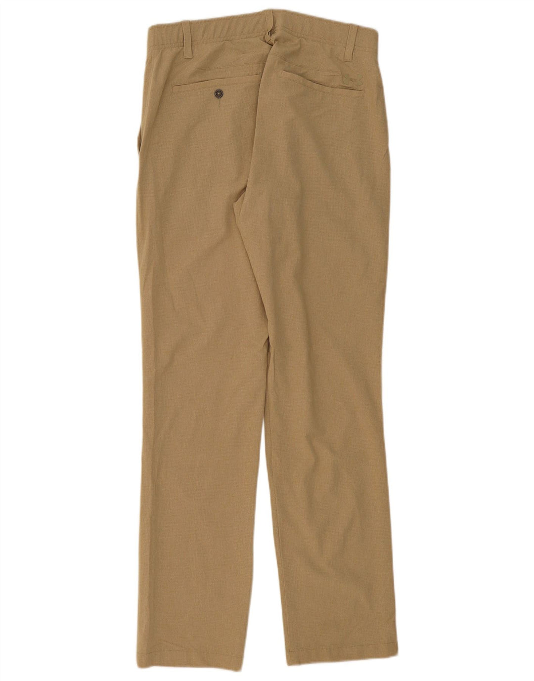 UNDER ARMOUR Mens Straight Chino Trousers W32 L32 Beige Polyester