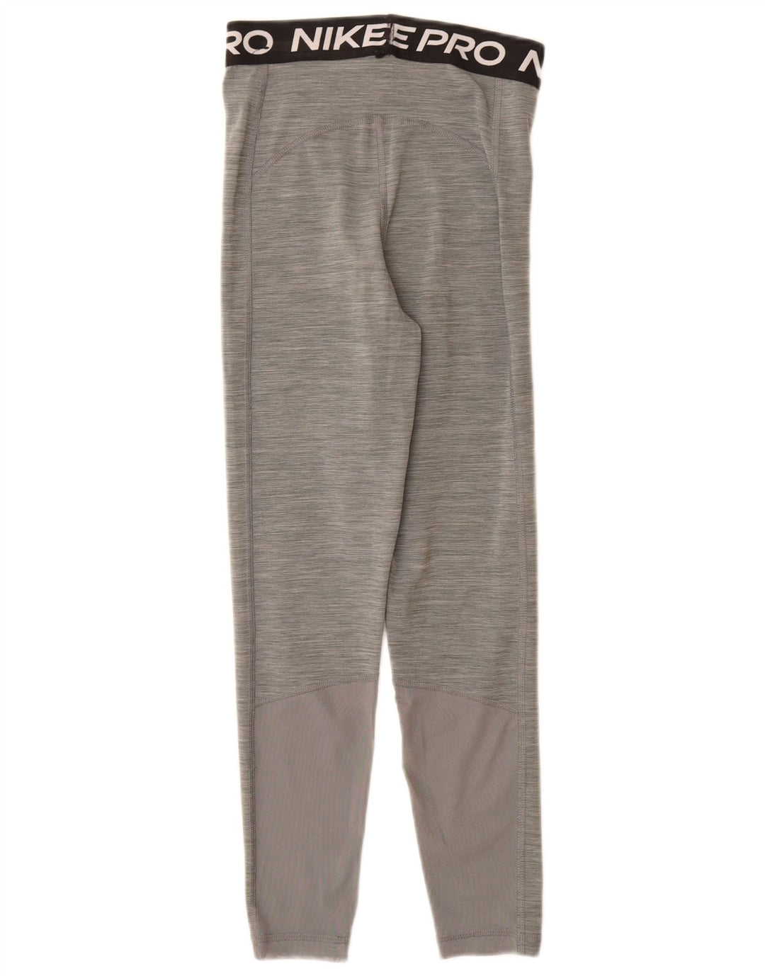 Nike Womens Dri Fit Graphic Leggings UK 6 XS  Grey Polyester