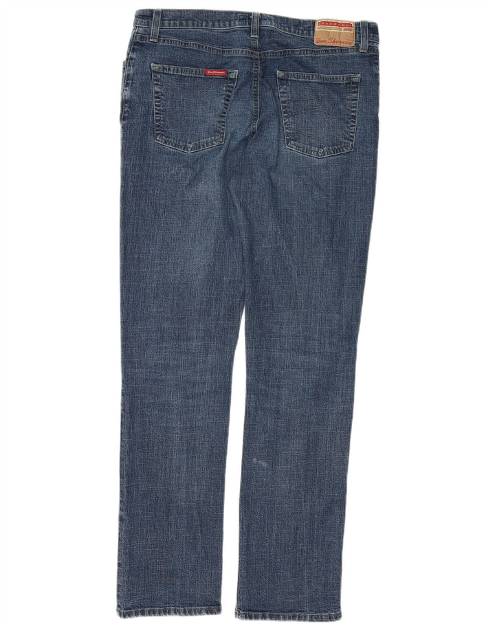 BEN SHERMAN Mens Slim Jeans W34 L32 Blue Cotton