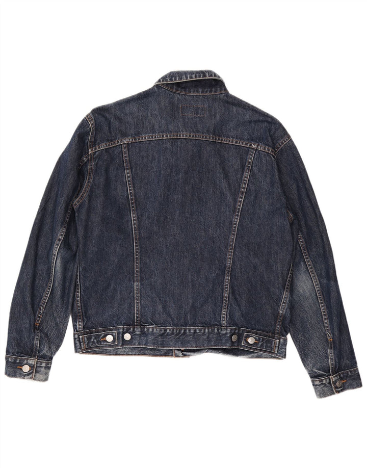 Carrera Mens Denim Jacket UK 40 Large Navy Blue Cotton