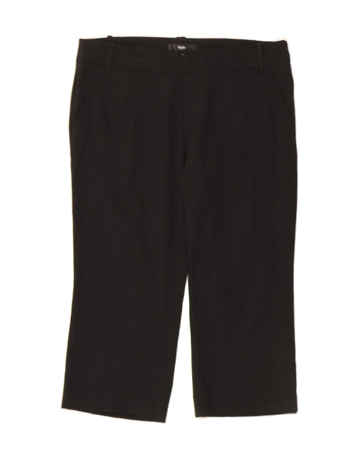 MOSSIMO Womens Straight Capri Trousers US 8 Medium W30 L20 Black Polyester Vintage Mossimo and Second-Hand Mossimo from Messina Hembry 