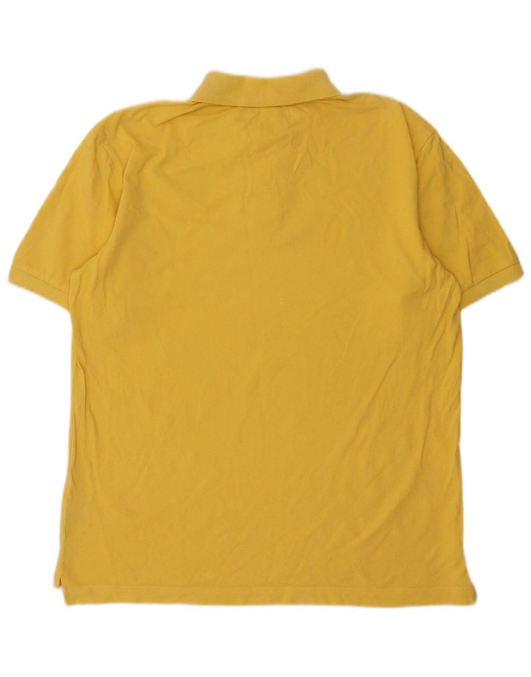 Kappa Mens Polo Shirt Large Yellow Cotton