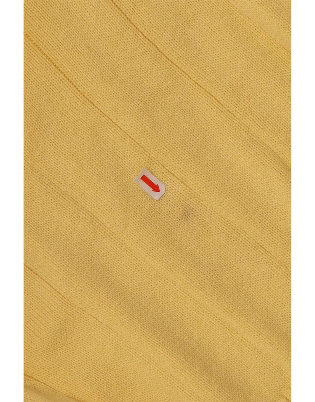 TOMMY HILFIGER Mens V-Neck Jumper Sweater XL Yellow Cotton