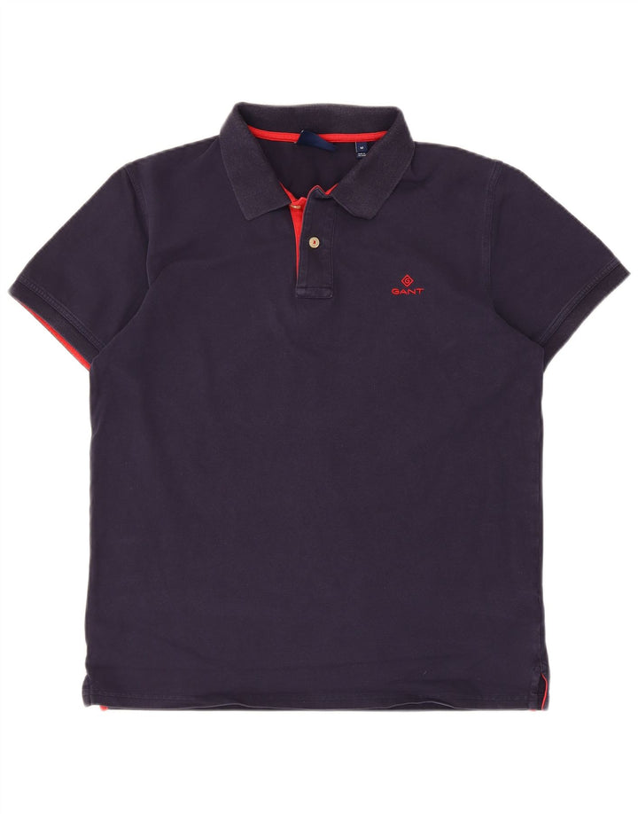 GANT Mens Polo Shirt Medium Navy Blue Cotton