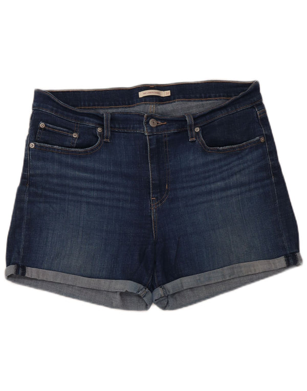 LEVI'S Womens Denim Shorts W32 Large Blue Cotton