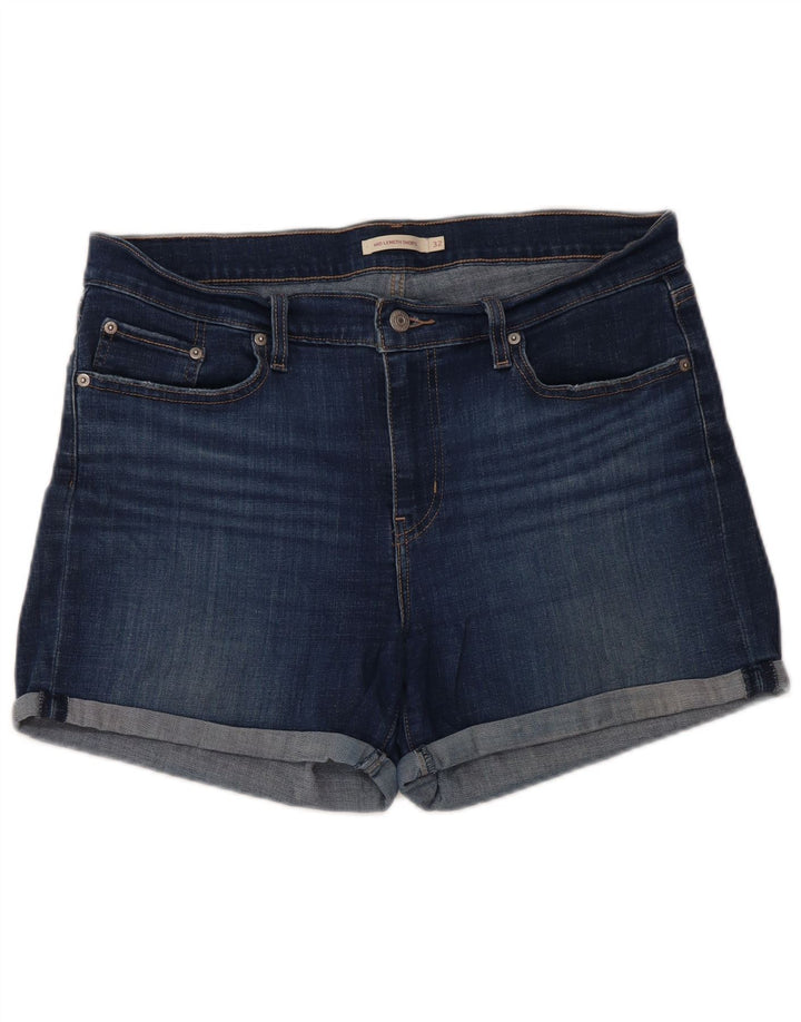 LEVI'S Womens Denim Shorts W32 Large Blue Cotton