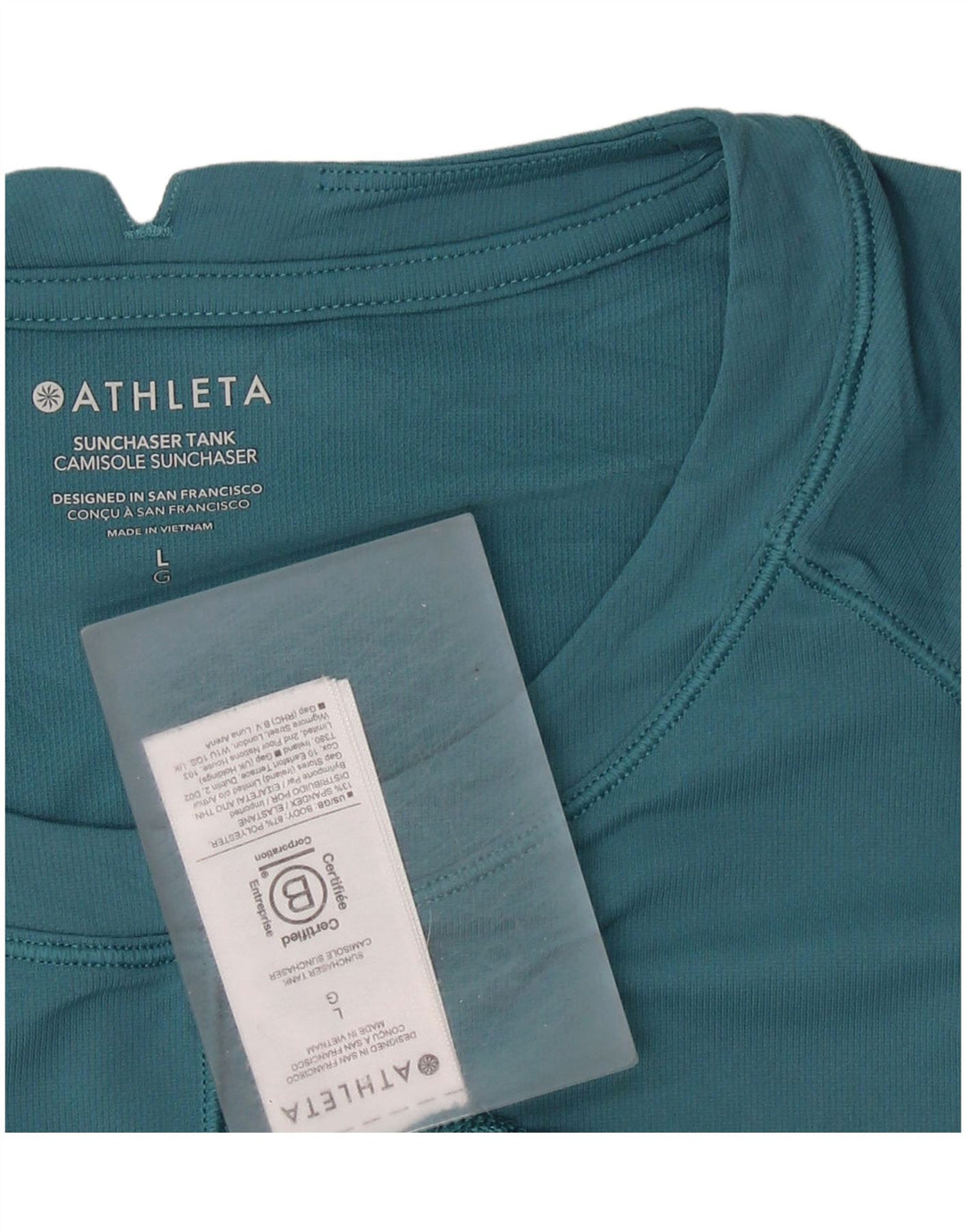 Athleta Womens Vest Top UK 14 Large Blue Polyester