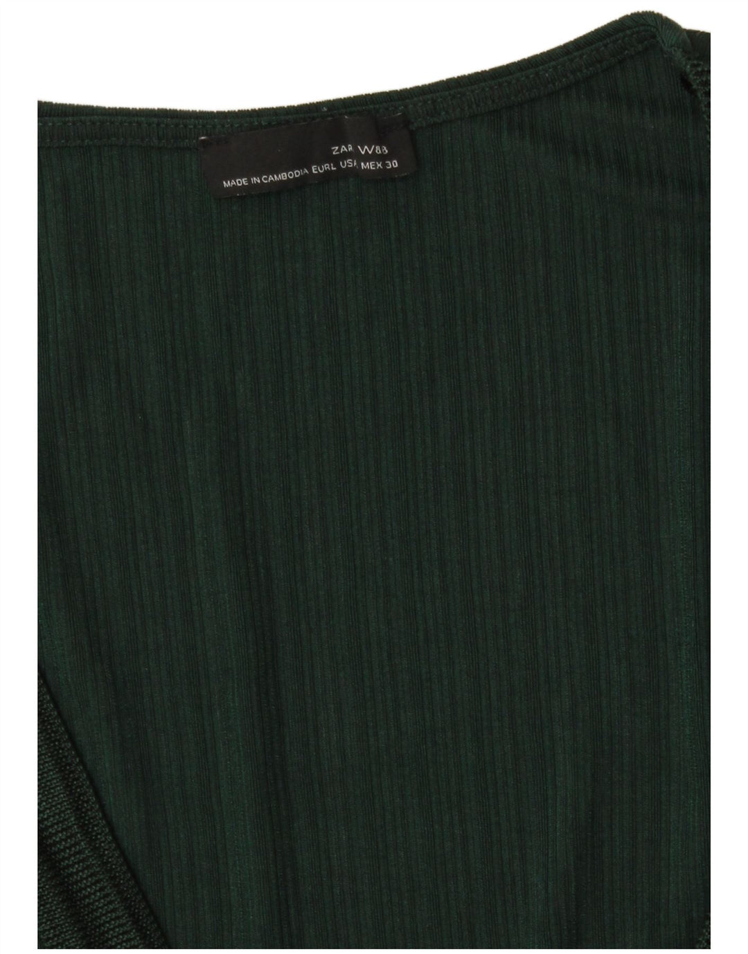 Zara Womens Basic Dress UK 14 Large Green