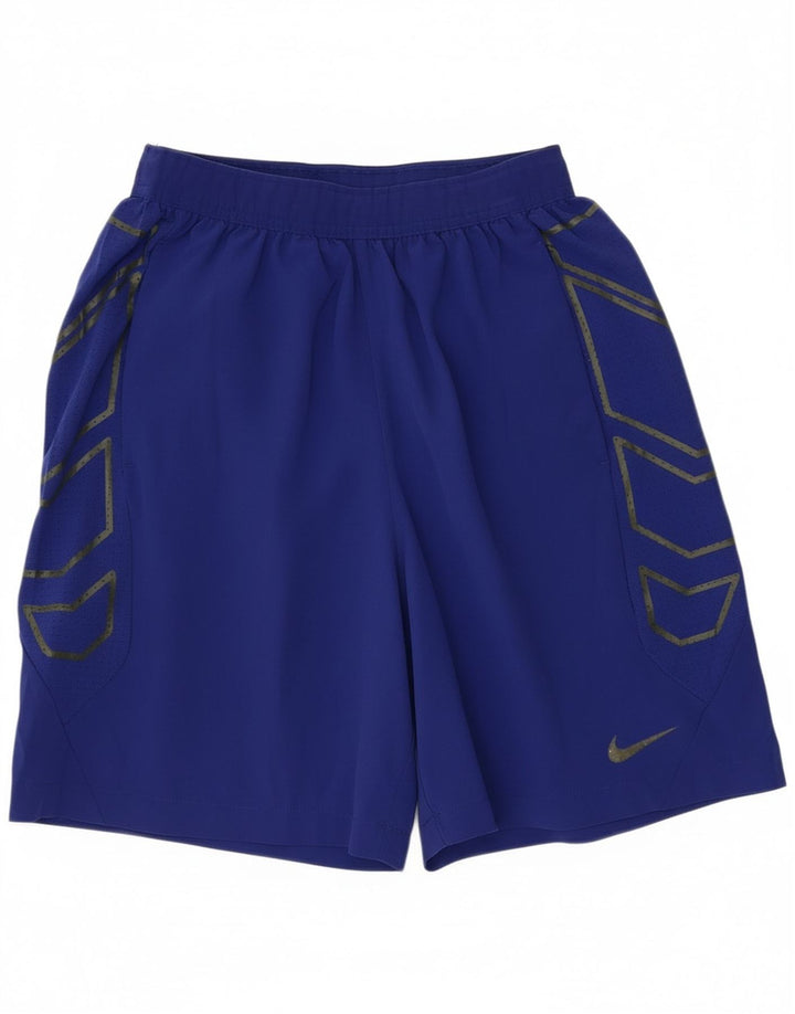 Nike Mens Graphic Sport Shorts Medium Blue Polyester