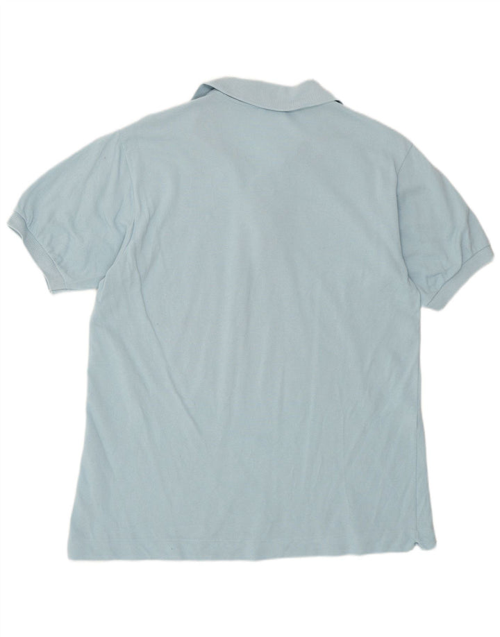 Lacoste Mens Polo Shirt Size 4 Medium Blue Cotton