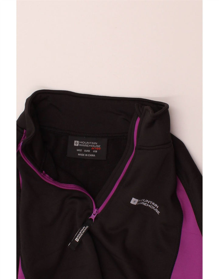 MOUNTAIN WAREHOUSE Womens Pullover Tracksuit Top UK 12 Medium Black Vintage Mountain Warehouse and Second-Hand Mountain Warehouse from Messina Hembry 