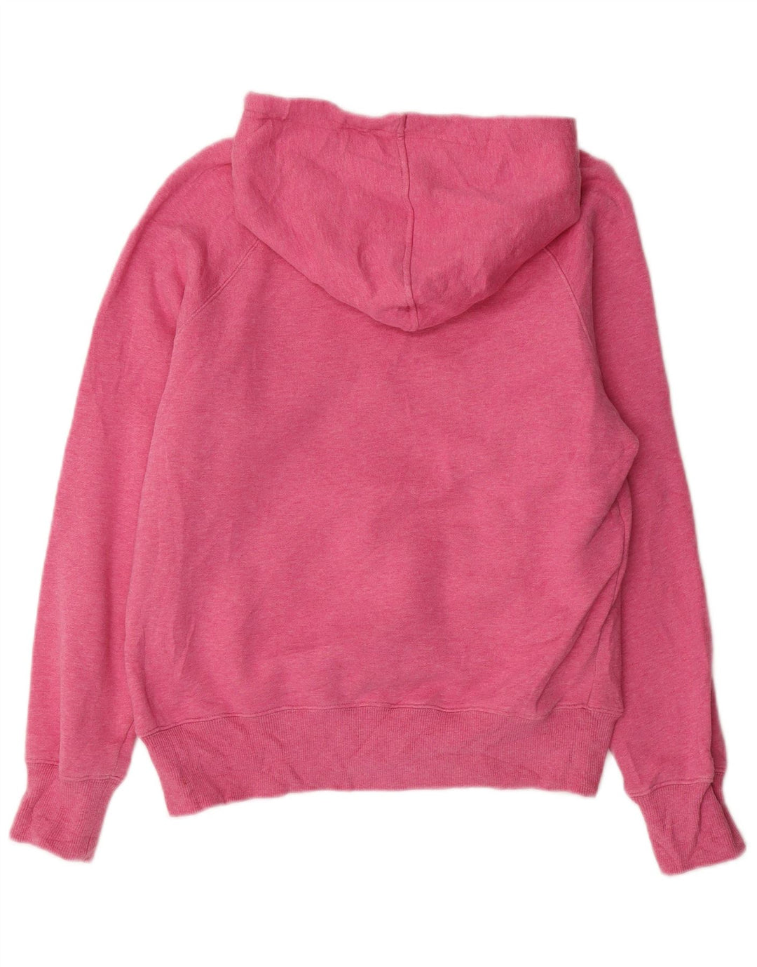 NEW BALANCE Womens Graphic Hoodie Jumper UK 16 Large Pink Cotton