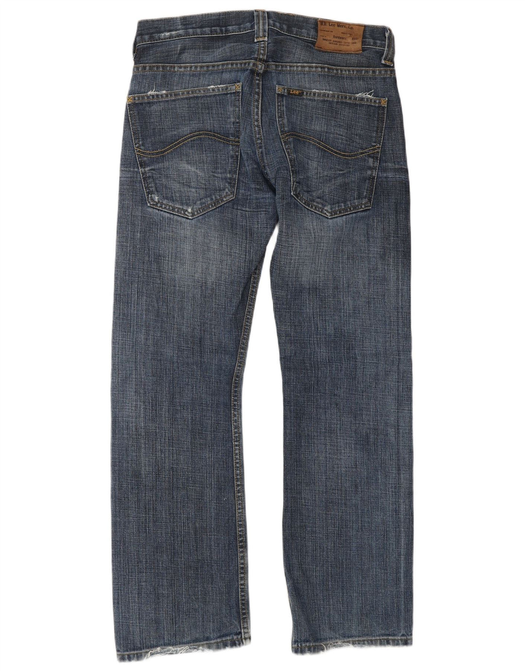 Lee Womens Flint Straight Jeans W30 L30 Blue Cotton