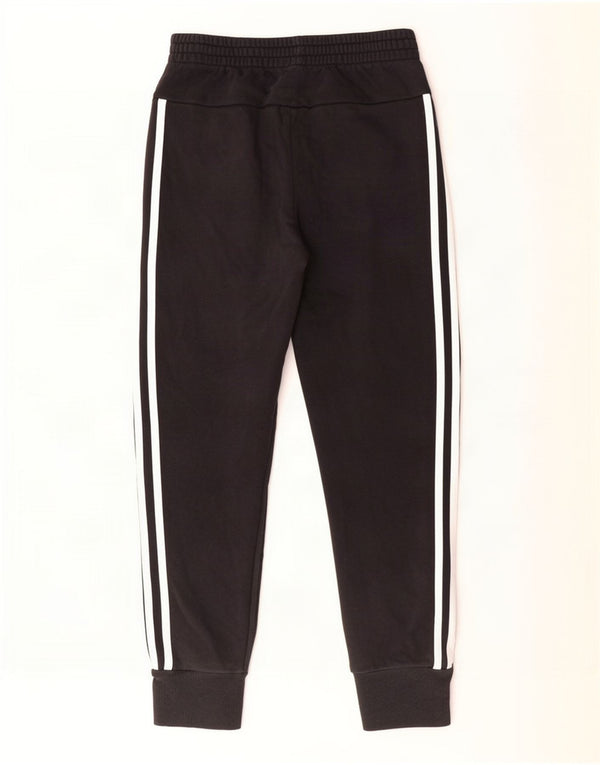 Adidas Boys Tracksuit Trousers Joggers 13-14 Years Black Cotton
