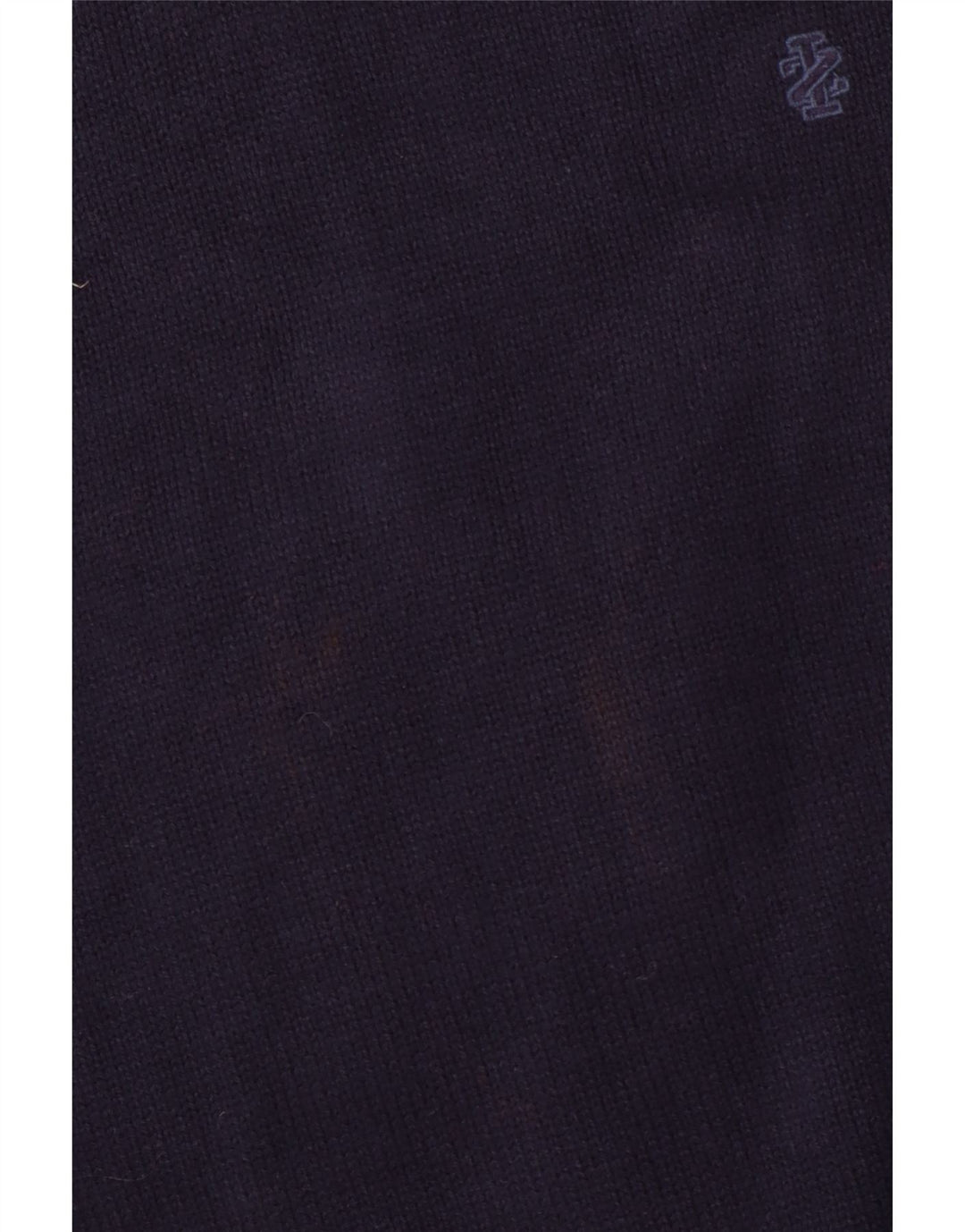 IZOD Mens V-Neck Jumper Sweater Large Navy Blue Cotton