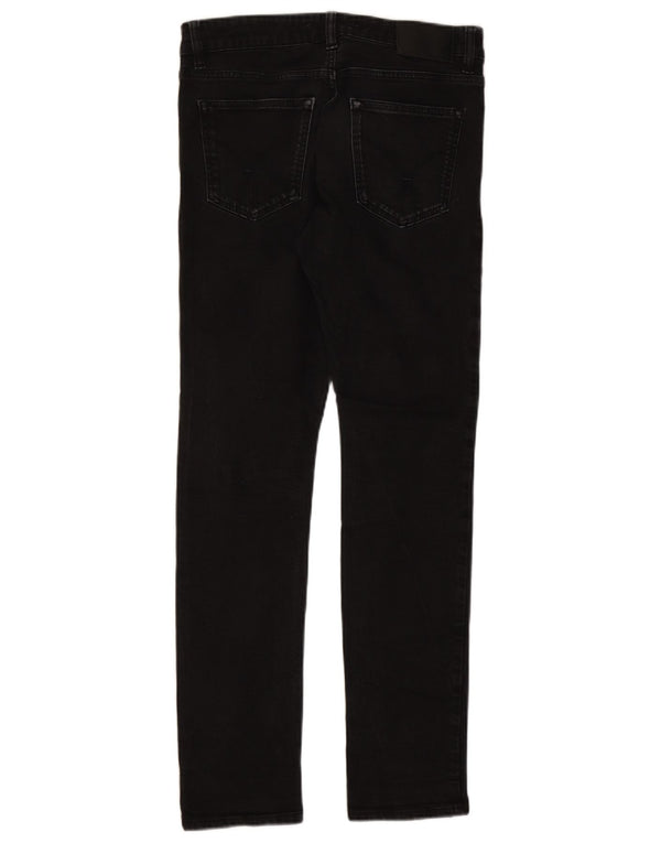 Calvin Klein Mens Slim Jeans W32 L32 Black Cotton