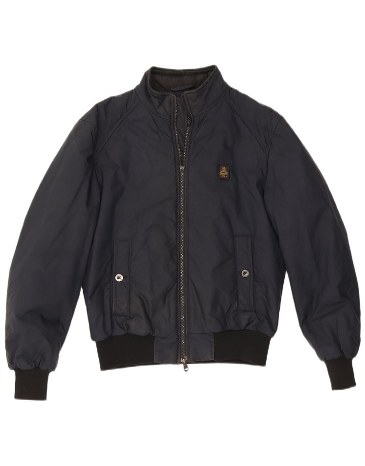 Refrigiwear Mens Bomber Jacket UK 40 Large Navy Blue Nylon