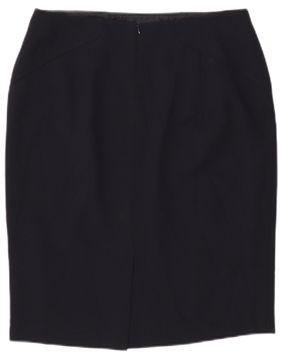 John Lewis Womens Pencil Skirt UK 12 Medium W30 Navy Blue Polyester