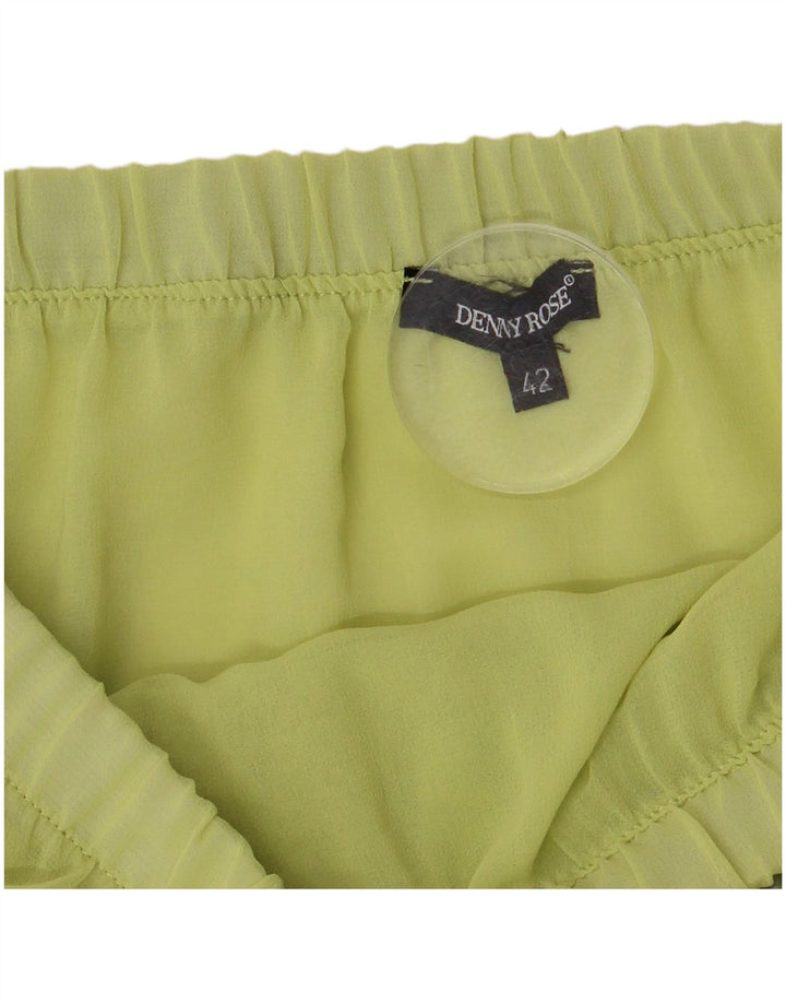 Denny Rose Womens Tiered Skirt IT 42 Medium W28 Green