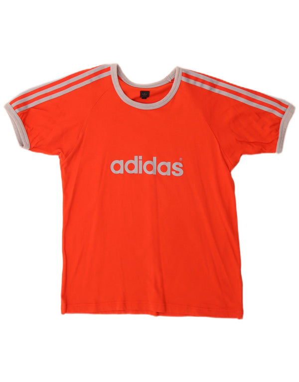 Adidas Mens Graphic T-Shirt Top Medium Red Cotton