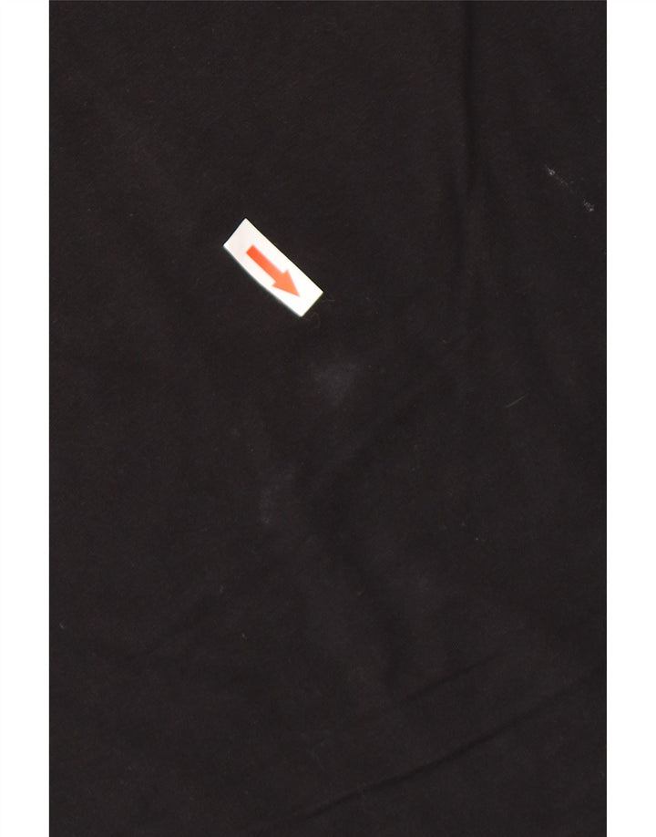 Guess Mens T-Shirt Top Large Black Cotton