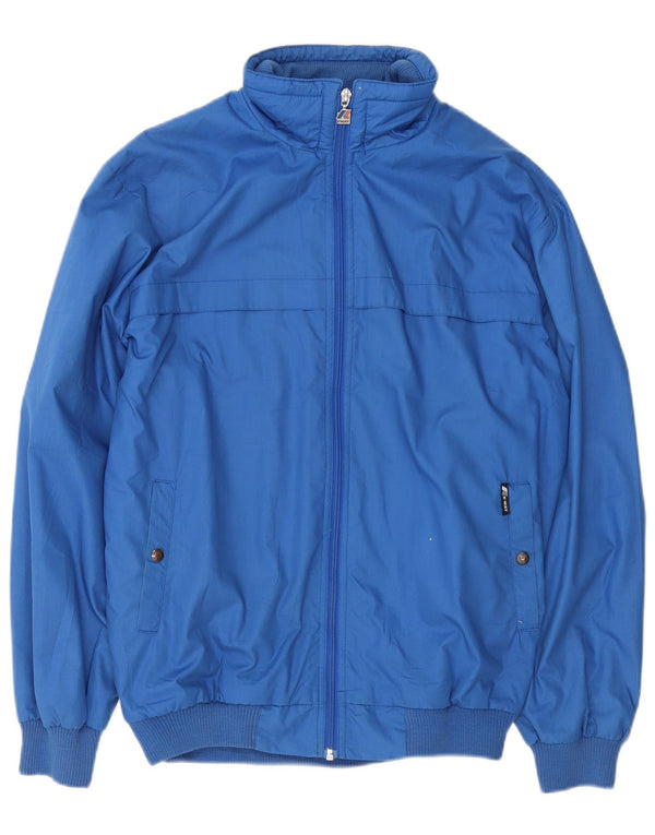 K-Way Mens Bomber Jacket IT 50 Large Blue Cotton