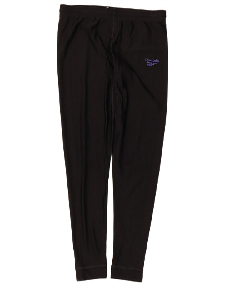 Reebok Womens Leggings UK 14 Large Black Nylon