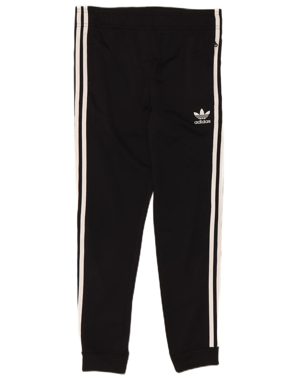 Adidas Boys Tracksuit Trousers Joggers 11-12 Years  Black Polyester