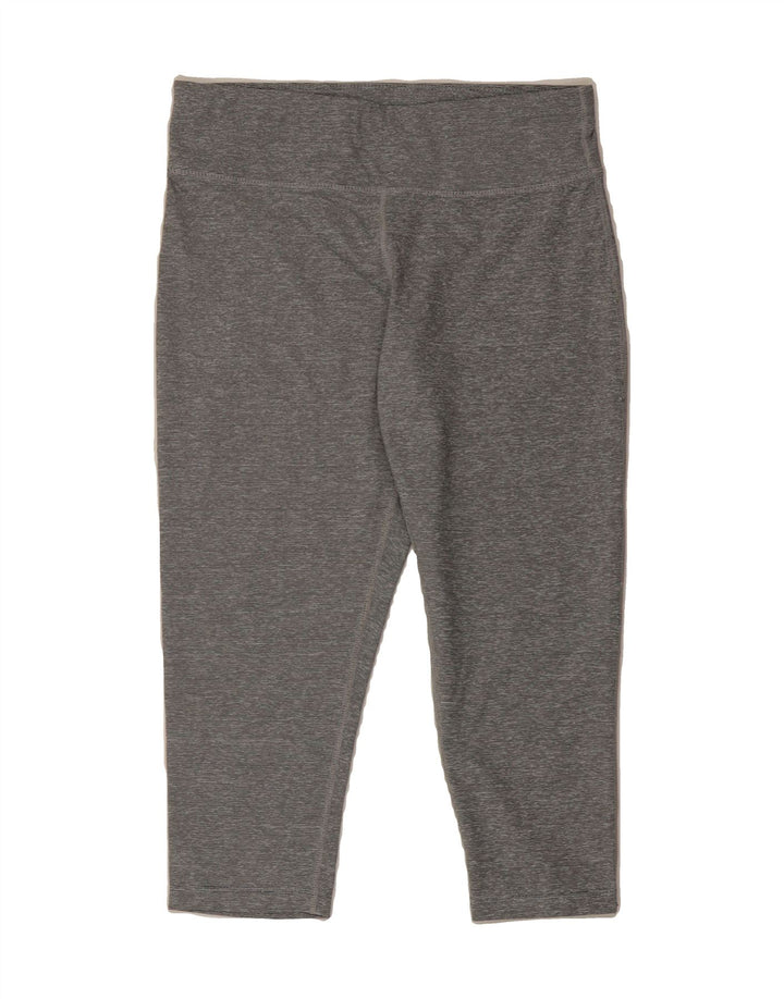 MOUNTAIN WAREHOUSE Womens Capri Leggings UK 12 Medium Grey Pinstripe Vintage Mountain Warehouse and Second-Hand Mountain Warehouse from Messina Hembry 