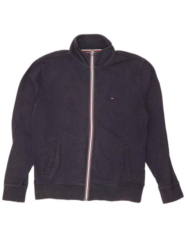 Tommy Hilfiger Mens Tracksuit Top Jacket XL Navy Blue Cotton