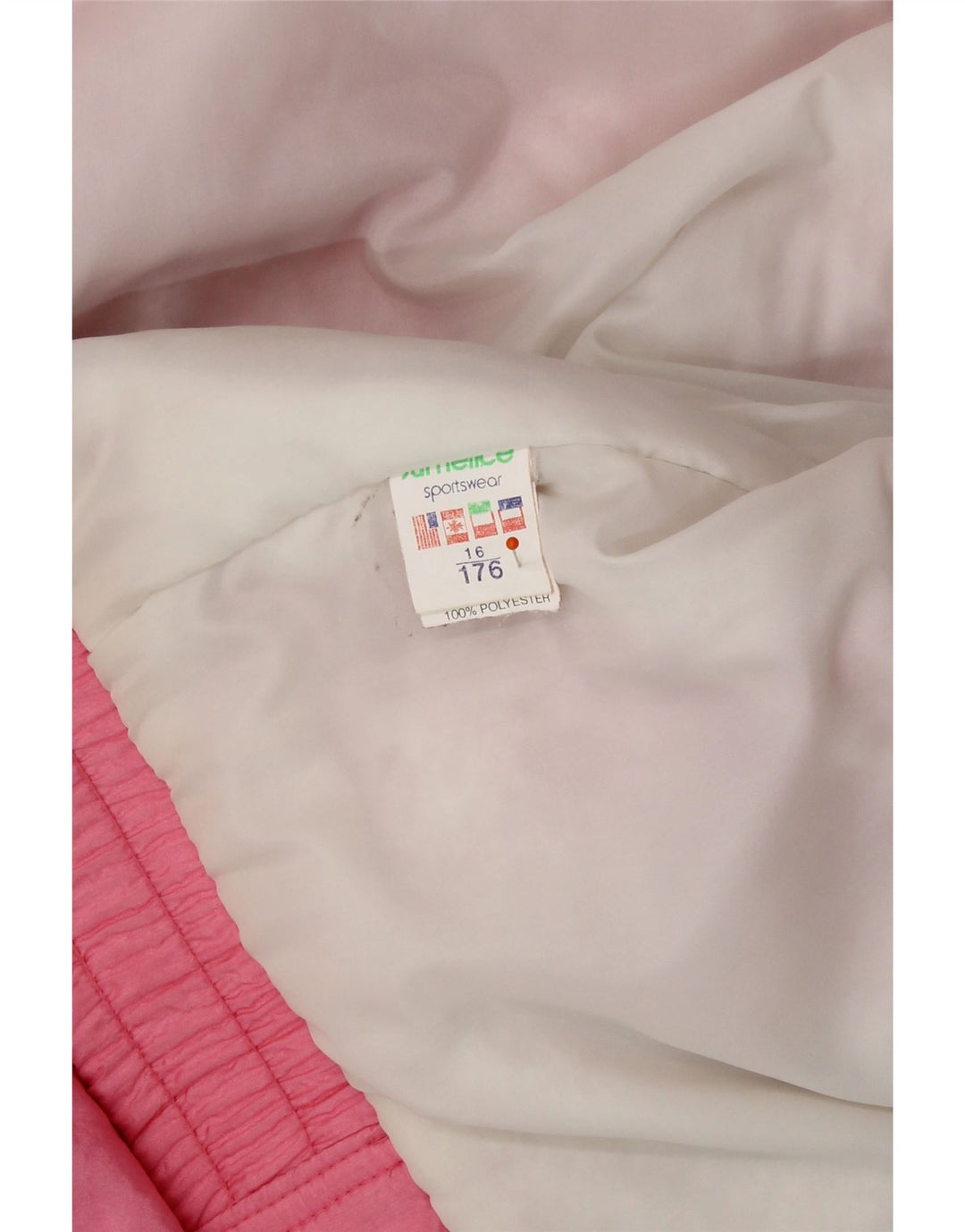 San Felice Girls Bomber Jacket 15-16 Years Pink Colourblock Polyamide