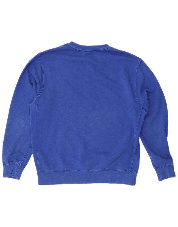 NIKE Mens Sweatshirt Jumper Medium Blue Cotton