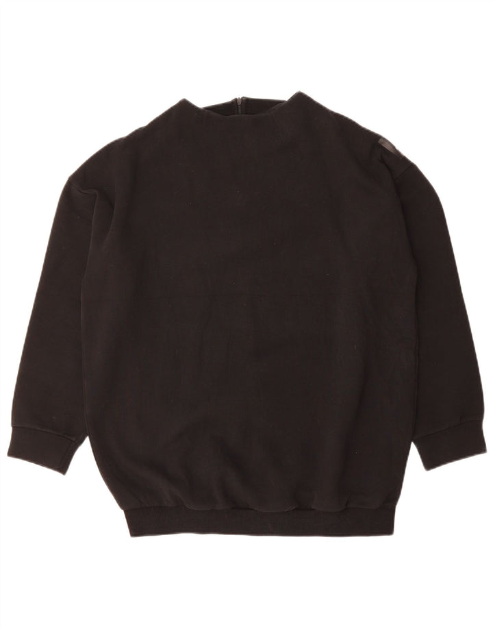 ADIDAS Womens Oversized Sweatshirt Jumper UK 14 Large Black