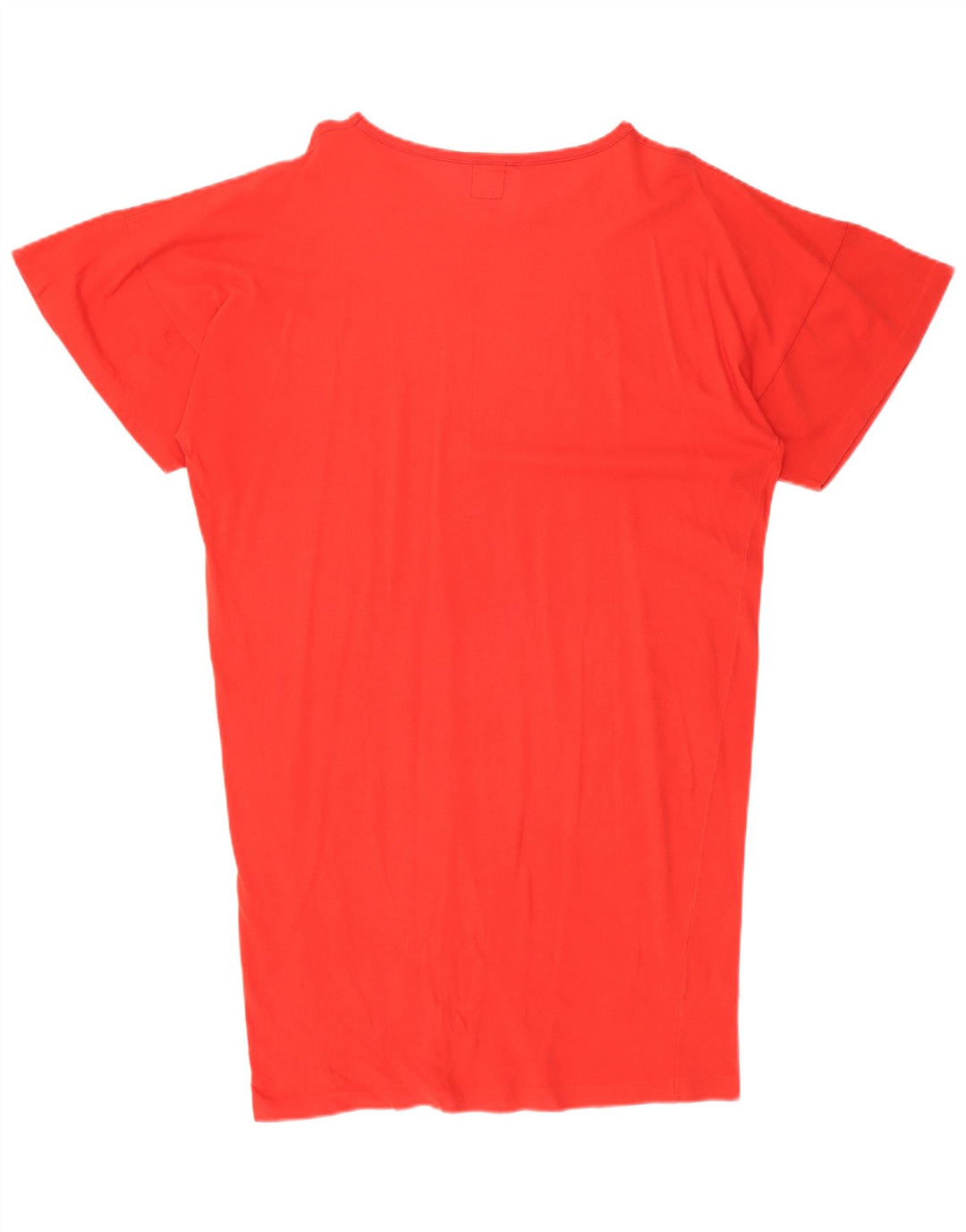 Vintage Womens Oversized Graphic T-Shirt Dress IT 42 Medium Red Cotton