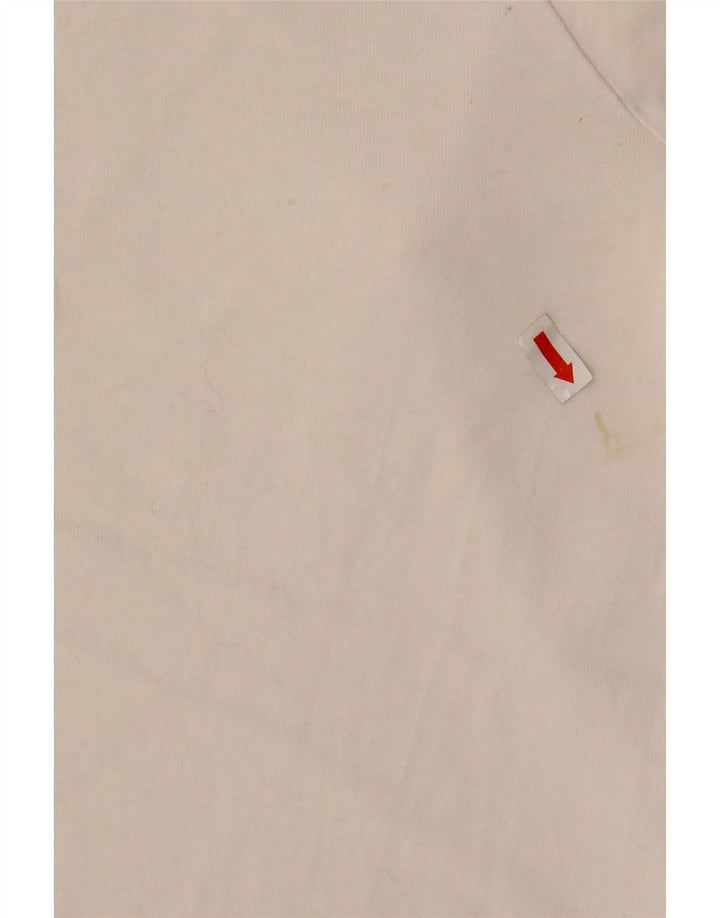 Adidas Mens Top Long Sleeve Medium White Cotton