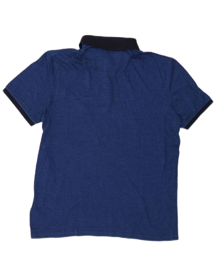 Ted Baker Mens Polo Shirt Size 4 Large Blue Cotton