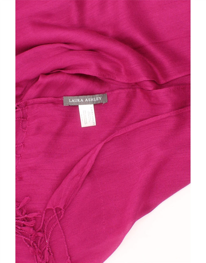 Laura Ashley Womens Rectangle Scarf One Size Pink Viscose