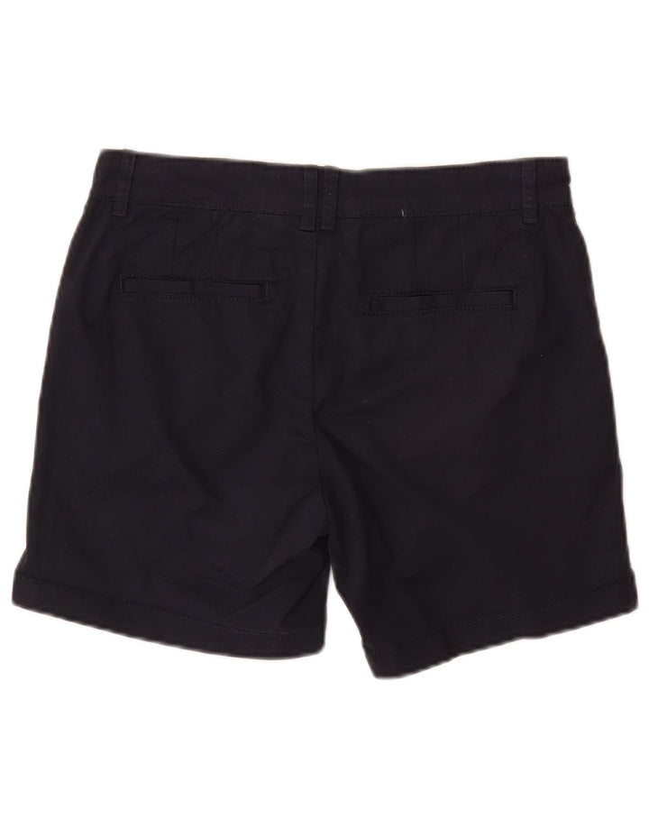 FAT FACE Womens Chino Shorts UK 8 Small W30  Navy Blue Cotton