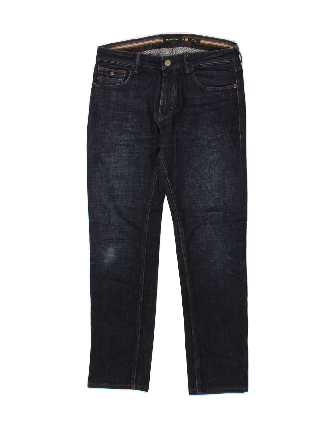MASSIMO DUTTI Womens Slim Jeans W30 L30 Navy Blue Cotton Vintage Massimo Dutti and Second-Hand Massimo Dutti from Messina Hembry 
