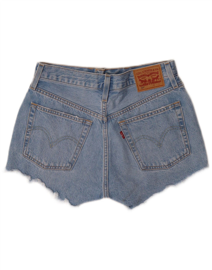 Levi's Womens 501 Denim Hot Pants W26 Small Blue Cotton