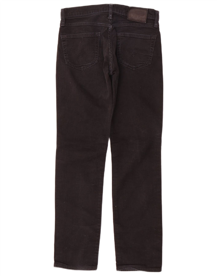 Levi's Mens Straight Jeans W30 L32 Black Cotton
