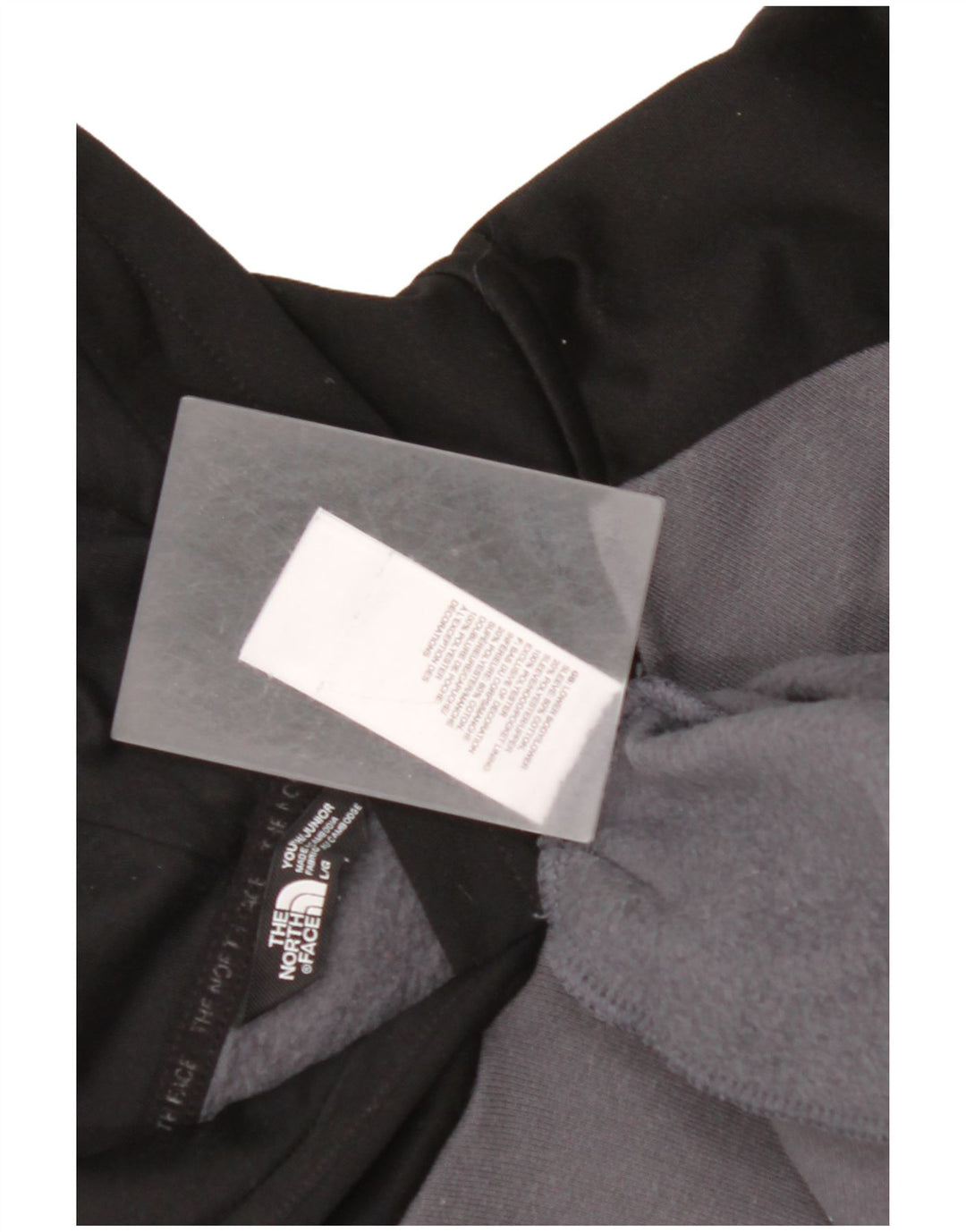 THE NORTH FACE Boys Hoodie Jumper 11-12 Years Large Grey Colourblock