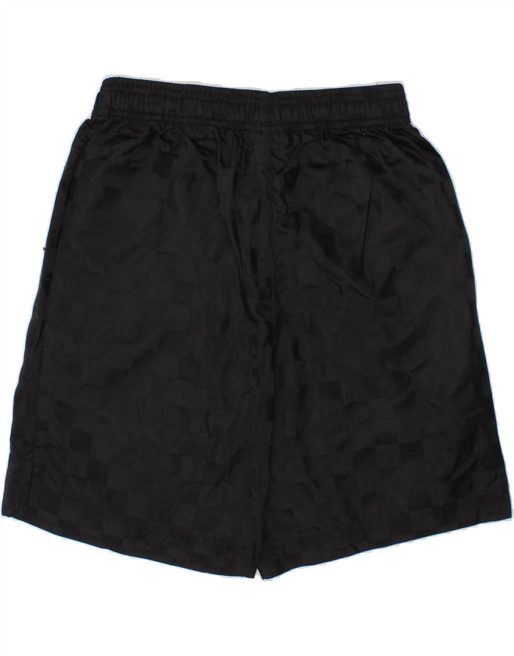UMBRO Boys Sport Shorts 8-9 Years Medium  Black Geometric Nylon Vintage Umbro and Second-Hand Umbro from Messina Hembry 