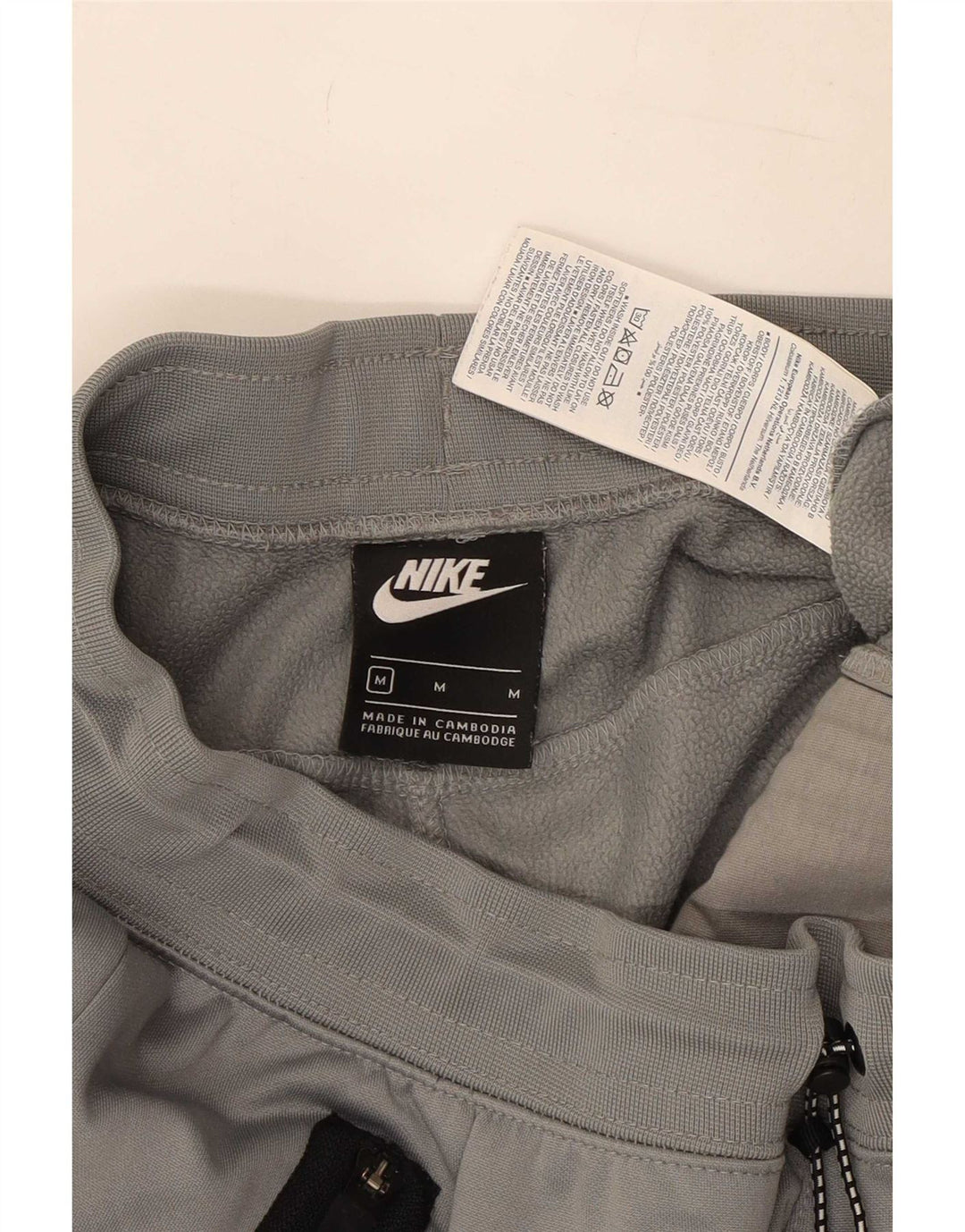 Nike Mens Tracksuit Trousers Joggers Medium Grey Colourblock Polyester