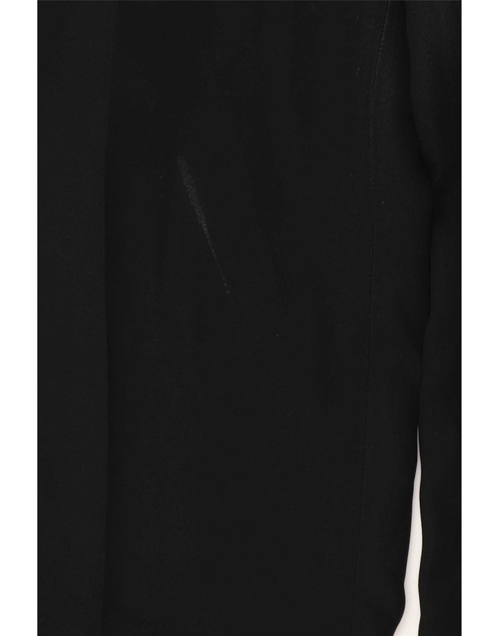 Zara Womens Straight Casual Trousers EU 40 Medium W30 L35 Black Polyester