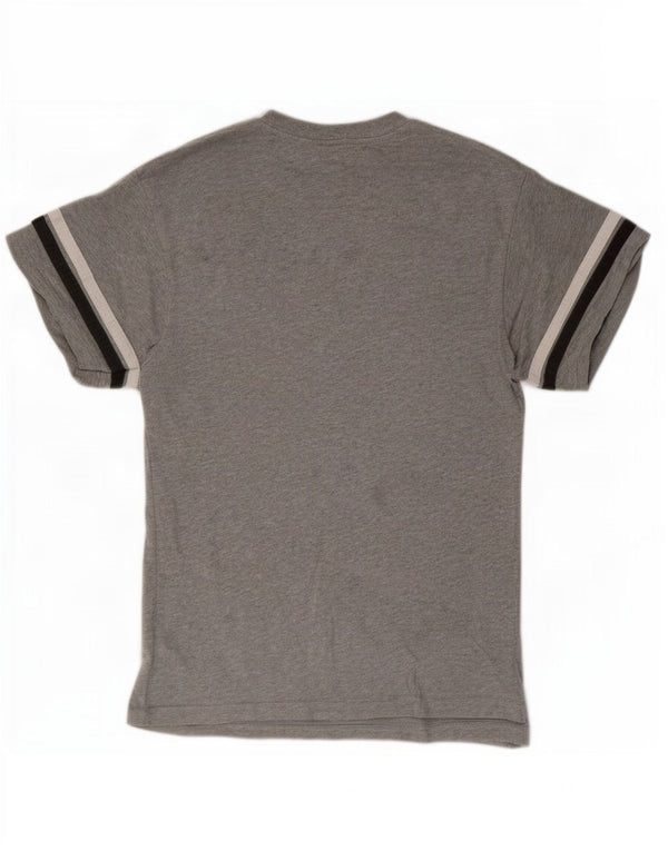Nike Mens Graphic T-Shirt Top Small Grey Striped Cotton