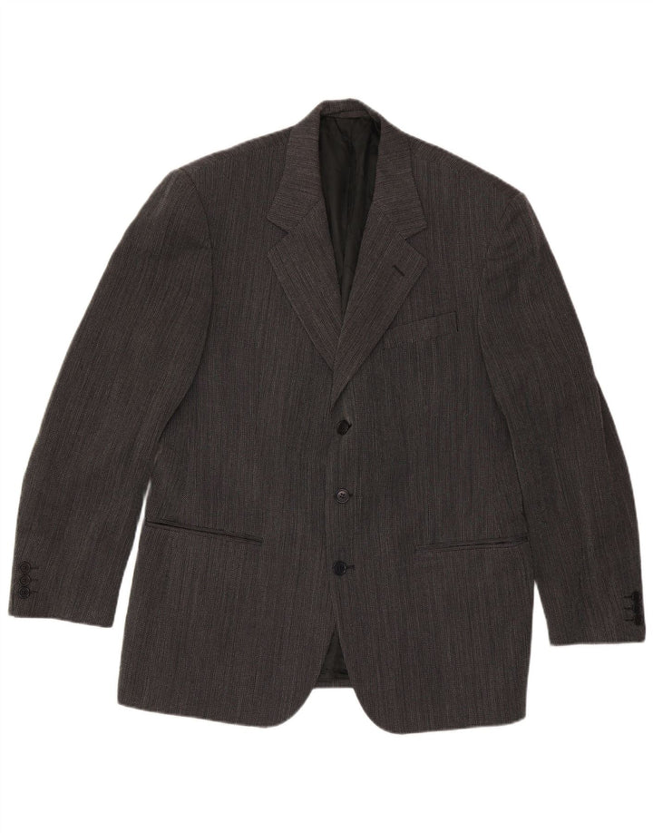 Ferre Mens 3 Button Blazer Jacket UK 38 Medium Grey