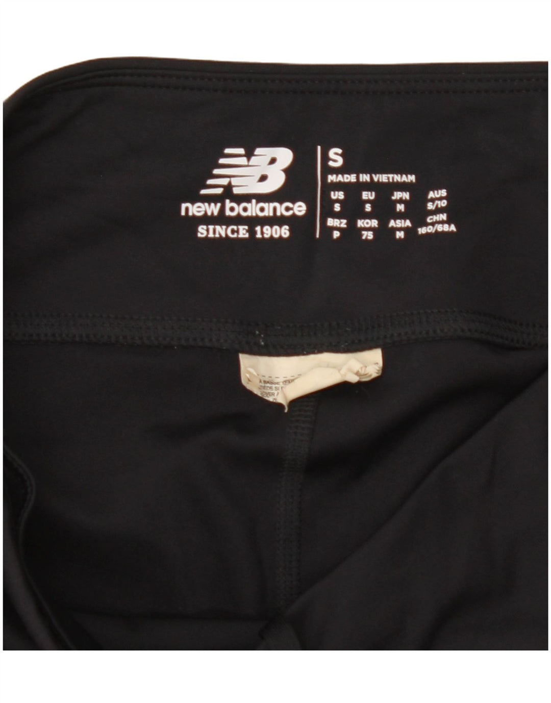 NEW BALANCE Womens Leggings UK 10 Small  Black