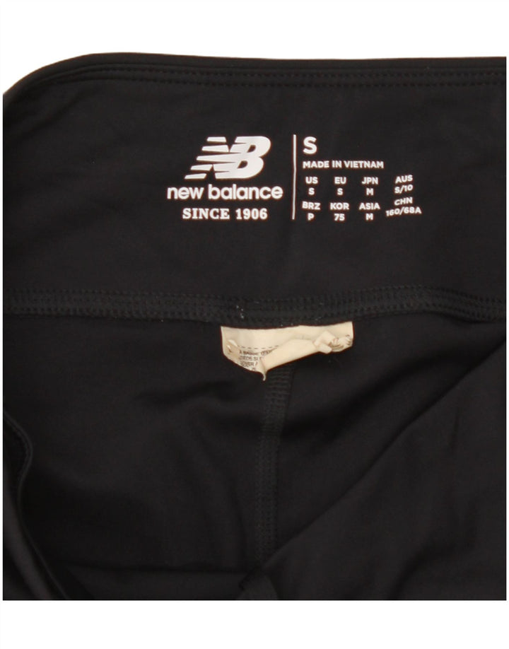 NEW BALANCE Womens Leggings UK 10 Small  Black