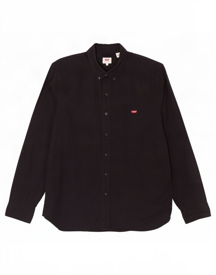 Levi's Mens Shirt XL Black Cotton